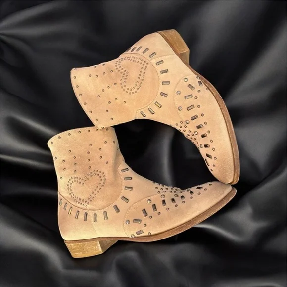 TWIN-SET SIMONA BARBIERI Western Studded Booties - Picture 3 of 13